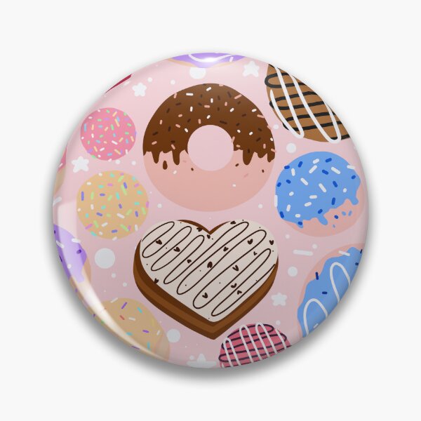 Item preview, Donut Pattern / Pink designed and sold by Cassandra Rollins.