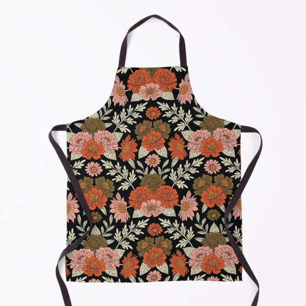 Item preview, Orange, Pink & Olive Green Dark Floral designed and sold by somecallmebeth.