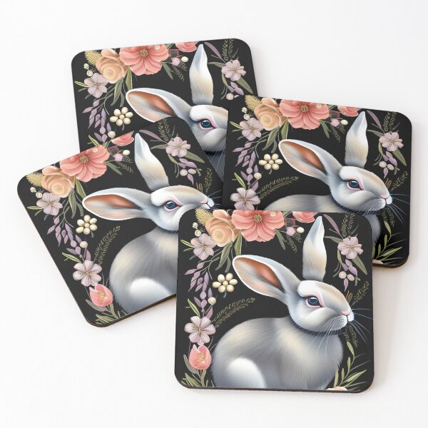 Item preview, Easter Bunny Ears delivering Easter Cheer with Flowers designed and sold by CraftyAnimal.