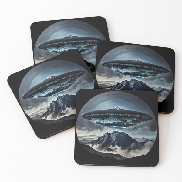 Item preview, Misty Mountain UFO | Cosmic Adventure T-Shirt designed and sold by francodelgrando.