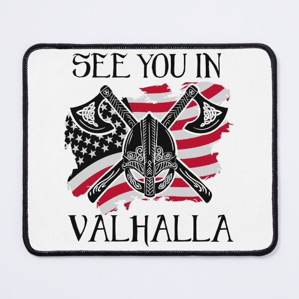 Item preview, See you in Valhalla - American Flag designed and sold by Georgy09.