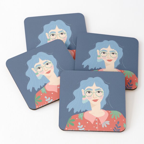 Item preview, Woman in blue  designed and sold by Hannahthomasart.