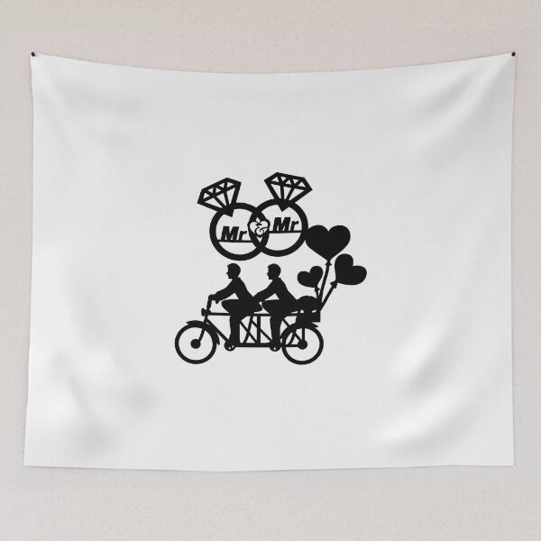 Item preview, Gay Wedding T Shirt Party, Same Sex Wedding T-Shirts, Lover Couple Riding Bicycle, Perfect Gay Bachelor Party gift for the Grooms or Brides Bachelor Crew celebrating designed and sold by sixday 7day.