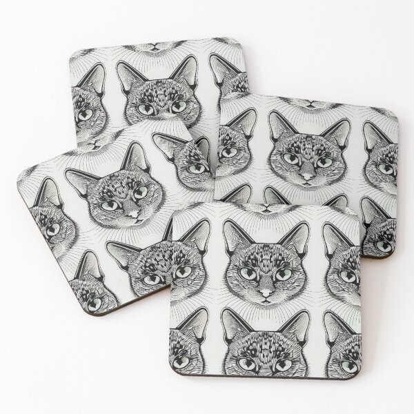 Item preview, Pattern - Cat Head 2 designed and sold by Stacey Hallock.