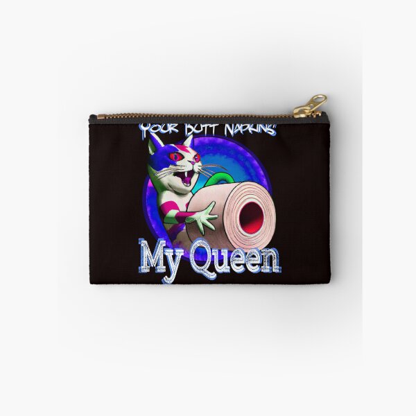 Item preview, Blue bathroom kitten here to save your butt with toilet paper designed and sold by LearnedAfter30.