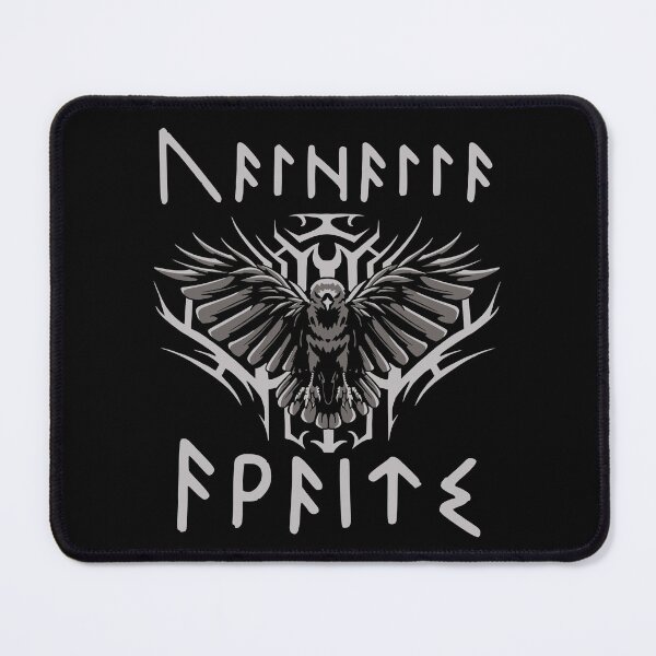 Item preview, Valhalla Awaits - Raven in Nordic Runes designed and sold by Georgy09.