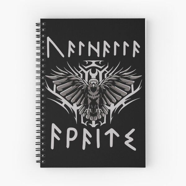 Item preview, Valhalla Awaits - Raven in Nordic Runes designed and sold by Georgy09.