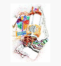 Lámina fotográfica Closed Torah with Colorful Cover
