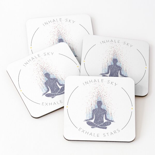 Item preview, "Inhale Sky Exhale Stars" - Perfect for meditation and yoga designed and sold by Jawoahl.
