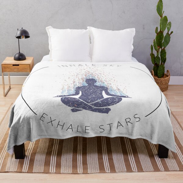 Item preview, "Inhale Sky Exhale Stars" - Perfect for meditation and yoga designed and sold by Jawoahl.