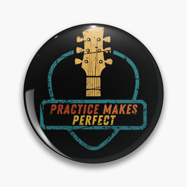 Item preview, Practice Makes Perfect Guitar Lover  guitar pick plectrum designed and sold by facePale.