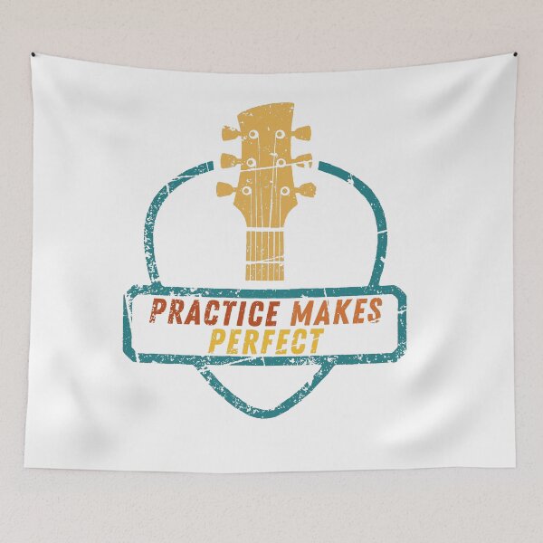Item preview, Practice Makes Perfect Guitar Lover  guitar pick plectrum designed and sold by facePale.
