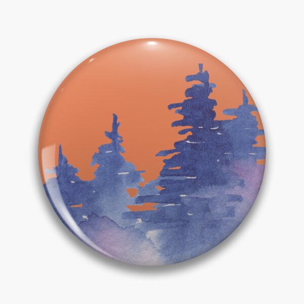 Item preview, Blue & Pink Pine trees designed and sold by GiftzCircle.