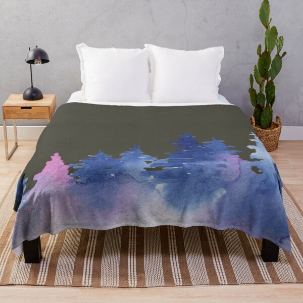 Item preview, Blue & Pink Pine trees designed and sold by GiftzCircle.