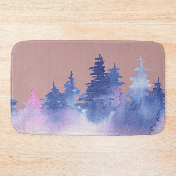 Item preview, Blue & Pink Pine trees designed and sold by GiftzCircle.