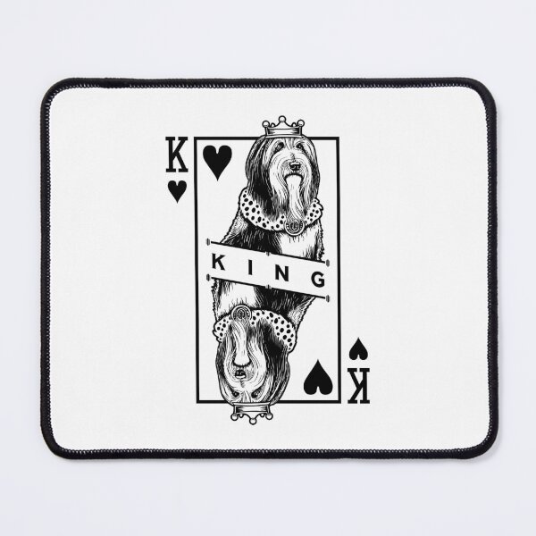 Item preview, Bearded Collie King Of Hearts Beardie Dog Lover Pop Art designed and sold by GrandeDuc.