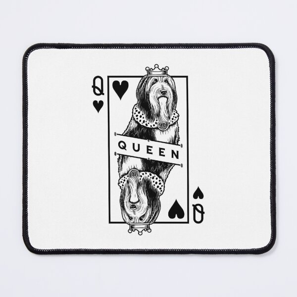 Item preview, Bearded Collie Queen Of Hearts Beardie Dog Lover Pop Art designed and sold by GrandeDuc.