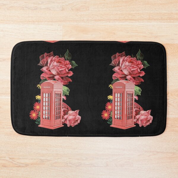 Item preview, Telephone booth in the Roses forest, vintage poster designed and sold by TypeWrite.