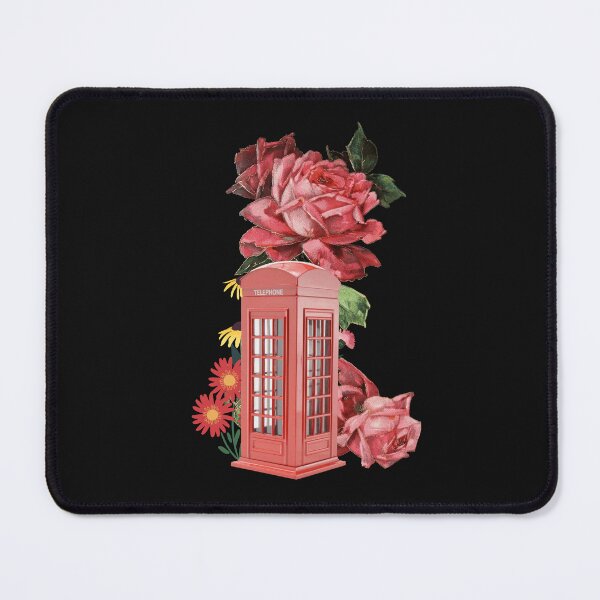 Item preview, Telephone booth in the Roses forest, vintage poster designed and sold by TypeWrite.