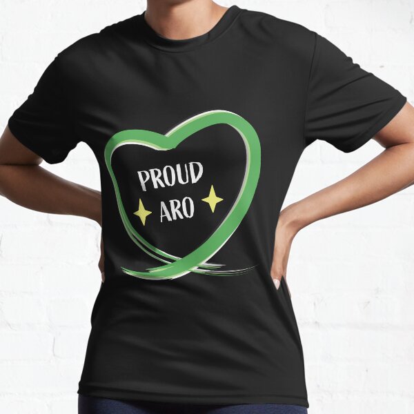 Proud Aro Heart Active T-Shirt
