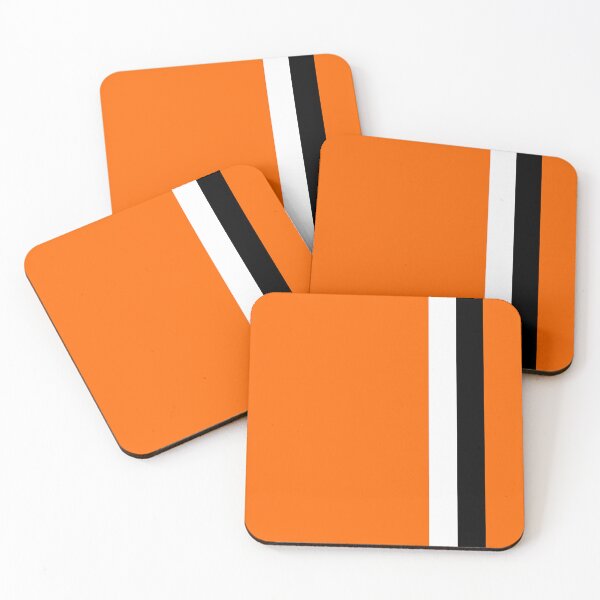 Item preview, Luton Town Retro Home 1973 -74 Orange and White Black Bars designed and sold by Sporting Colour.