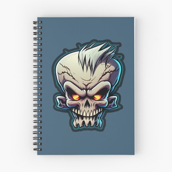 Item preview, Cartoon Skull with Glowing Eyes designed and sold by BoneyardGrafix.