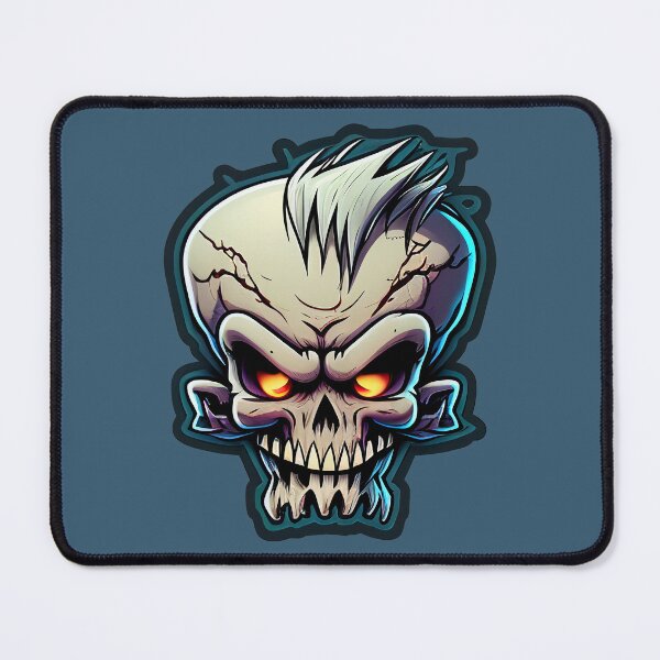 Item preview, Cartoon Skull with Glowing Eyes designed and sold by BoneyardGrafix.