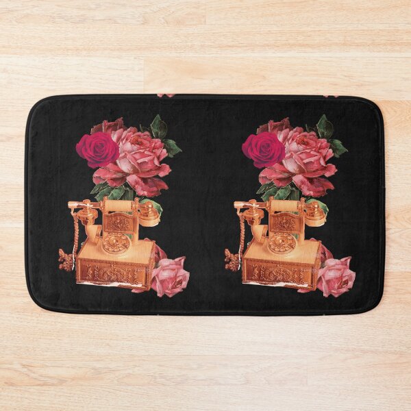 Item preview, Vintage Telephone & Roses Collage designed and sold by TypeWrite.