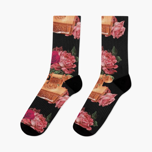 Item preview, Vintage Telephone & Roses Collage designed and sold by TypeWrite.