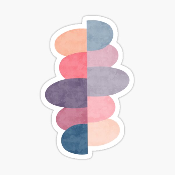 Zen Rocks Abstract Sticker