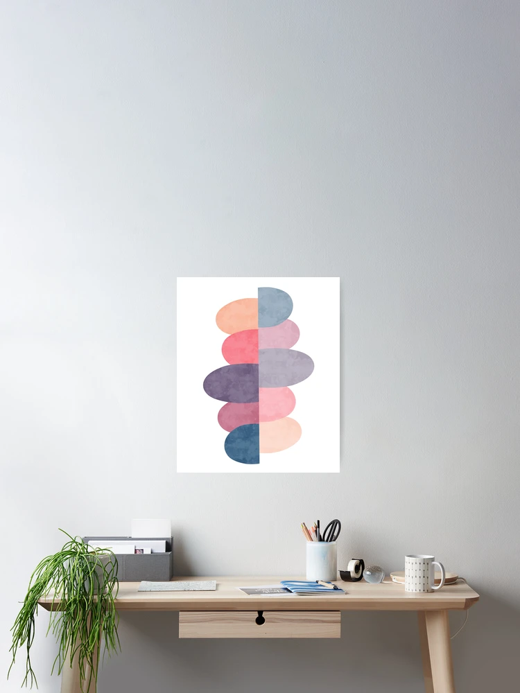 Thumbnail 2 of 3, Poster, Zen Rocks Abstract designed and sold by thewishdesigns.