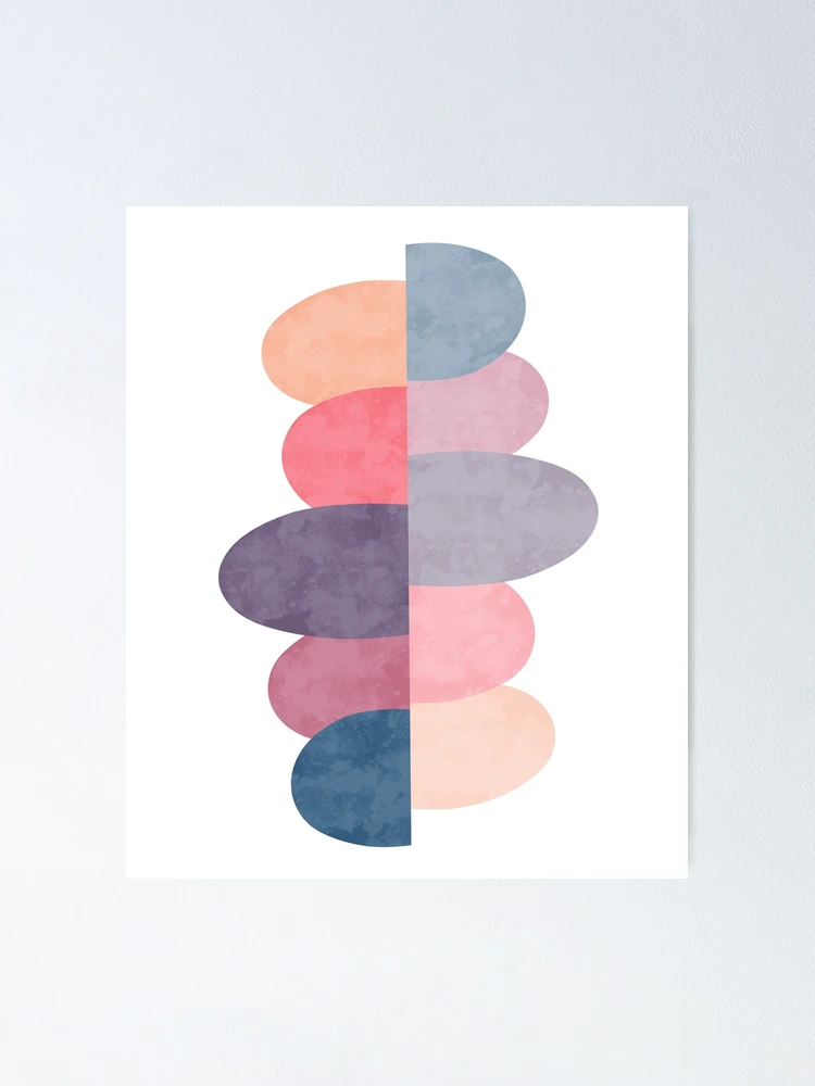 Thumbnail 1 of 3, Poster, Zen Rocks Abstract designed and sold by thewishdesigns.