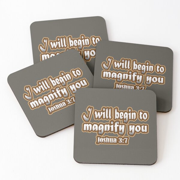 Item preview, I will begin to magnify you - Joshua 3:7 designed and sold by Cheerist .