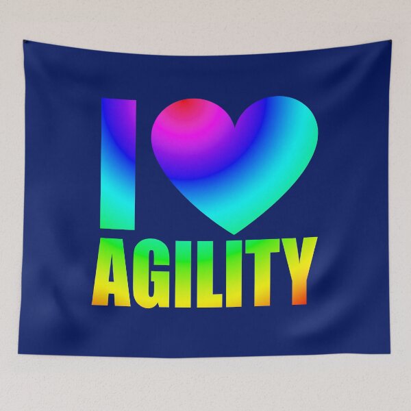Item preview, I love agility in multicolored gradient - j'aime l'agility designed and sold by PausePapote.
