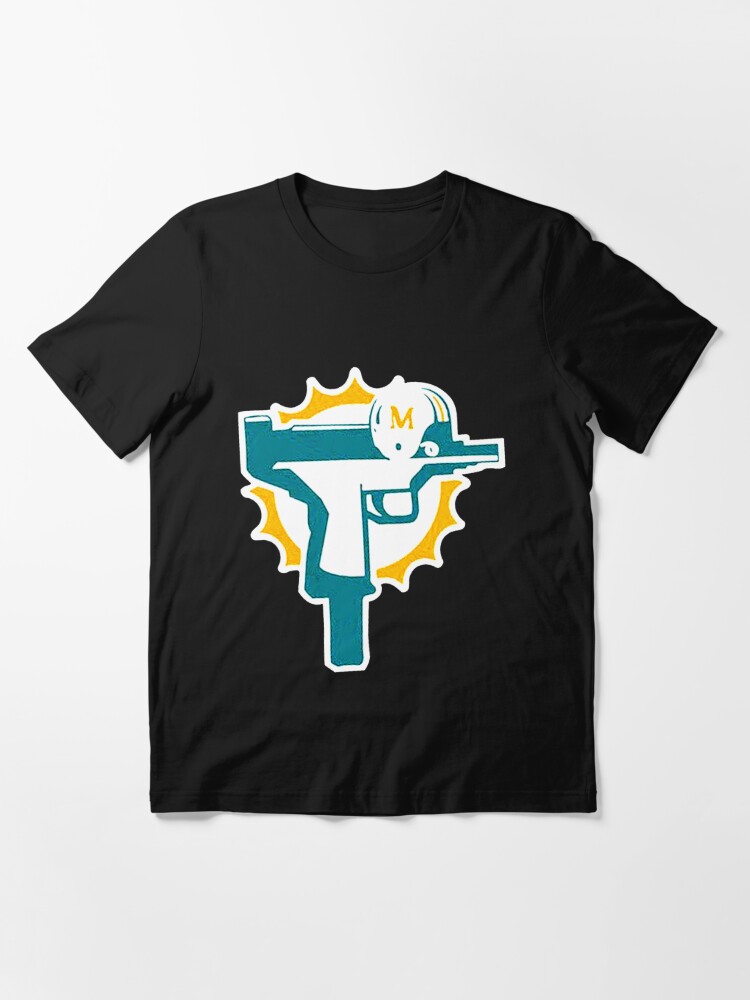 Miami dolphins uzi gun Kids T-Shirt for Sale by shopSCAJK