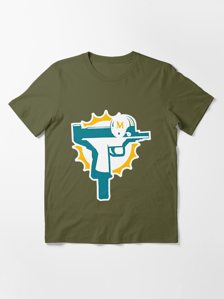 Miami Dolphins Uzi Gun Shirt Birthday Gift Happy Birthday 