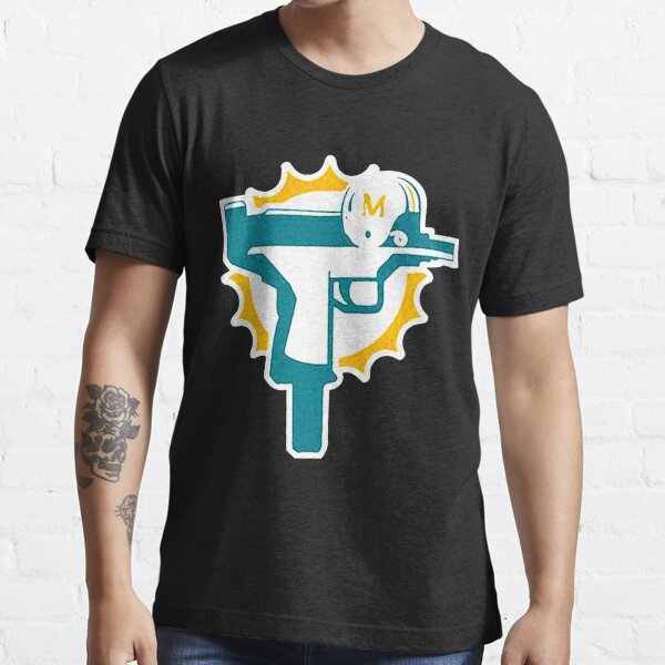 Miami Dolphins Uzi Gun Shirt Birthday Gift Happy Birthday 