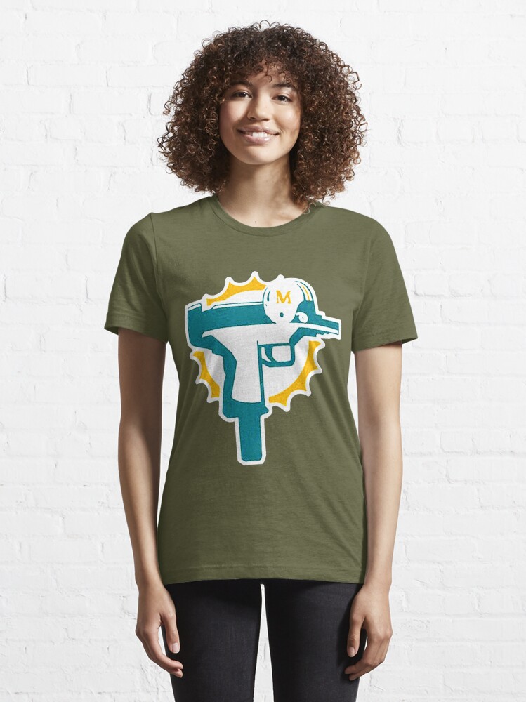 Miami Dolphins Uzi Gun Shirt Birthday Gift Happy Birthday 