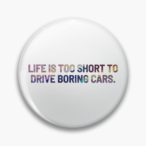 Item preview, Life Is Too Short To Drive Boring Cars Glitter - Quote Sticker designed and sold by Star_.