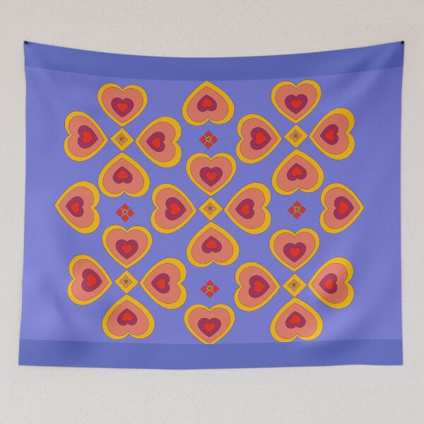Item preview, Heart pattern retro style 55 designed and sold by Bakkia.
