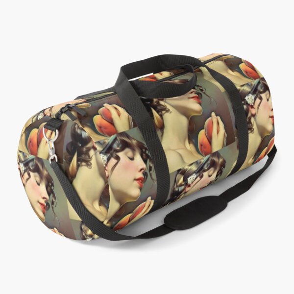 Girl with Peaches Duffle Bag