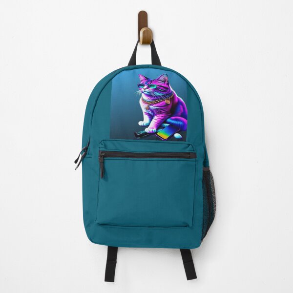 Item preview, Purple Techie Cat designed and sold by calmingchaos.