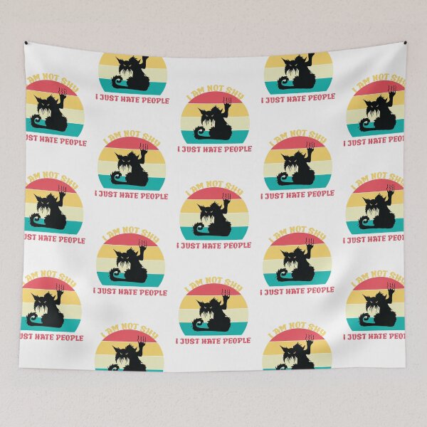 Item preview, Antisocial Quotes -  I AM NOT SHY I JUST HATE PEOPLE designed and sold by PRINYOS.