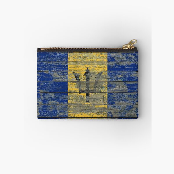Item preview, Flag of Barbados on Rough Wood Boards Effect designed and sold by JeffBartels.