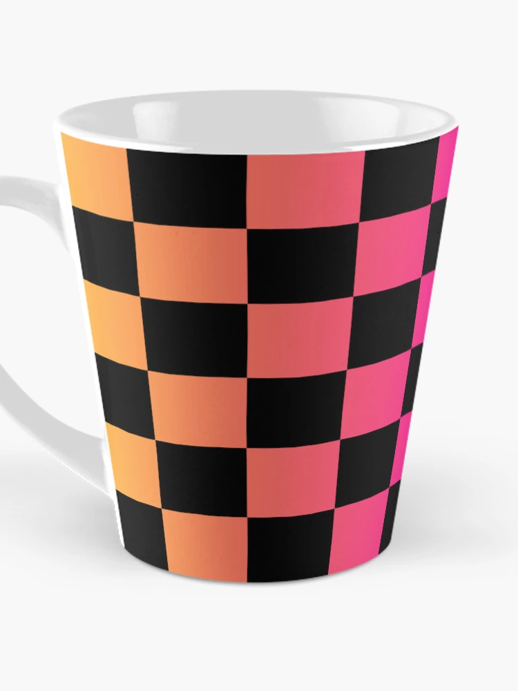 Thumbnail 3 of 4, Coffee Mug, Colorful Gradient Checkered Pattern designed and sold by Patternawy.