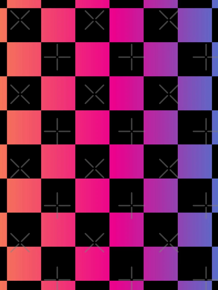 Thumbnail 4 of 4, iPhone Case, Colorful Gradient Checkered Pattern designed and sold by Patternawy.