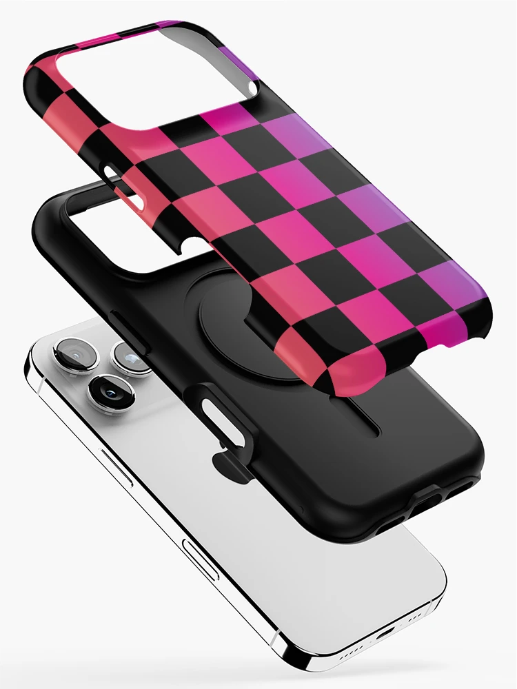 Thumbnail 2 of 4, iPhone Case, Colorful Gradient Checkered Pattern designed and sold by Patternawy.