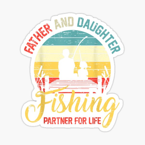  Reel Cool Dad Sticker - Funny Fishing Father's Day Sticker -  Gift for Fisherman Dad - Premium Quality Vinyl Bumper Stickers 2-Pack, 5-Inch on Widest Side