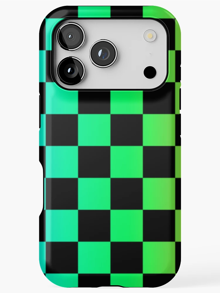 Thumbnail 1 of 4, iPhone Case, Gradient Checkered Pattern designed and sold by Patternawy.