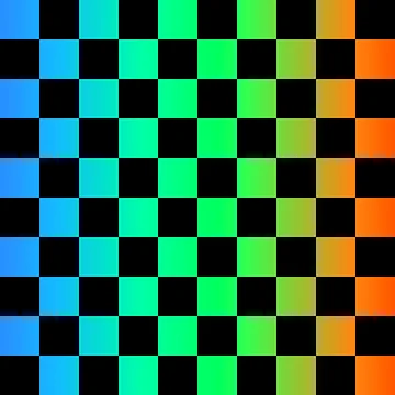 Artwork thumbnail, Gradient Checkered Pattern by Patternawy